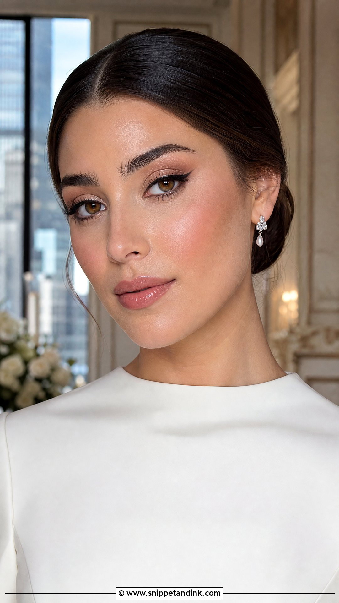 Winged Liner Bridal Makeup For Brunettes - Snippet and Ink - 25 Bridal Makeup for Brunettes