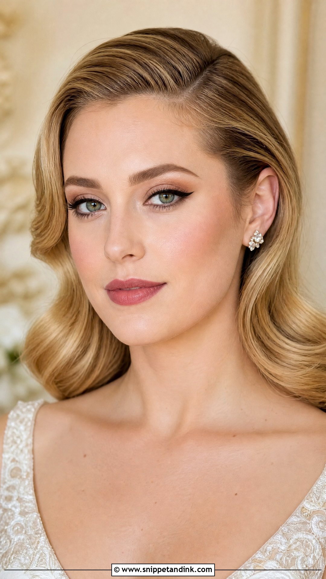 Winged Liner Bridal Makeup For Green Eyes - Snippet and Ink - 20 Bridal Wedding Makeup for Green Eyes