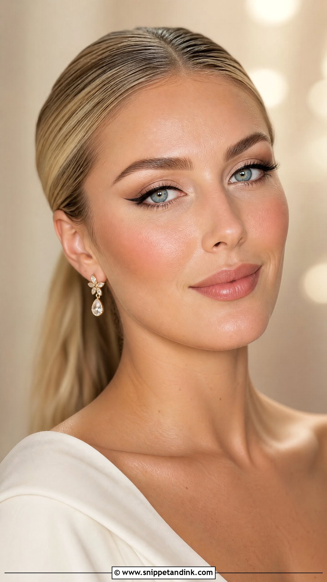 Winged Liner Bridal Makeup For Hazel Eyes - Snippet and Ink - 25 Bridal Makeup for Hazel Eyes