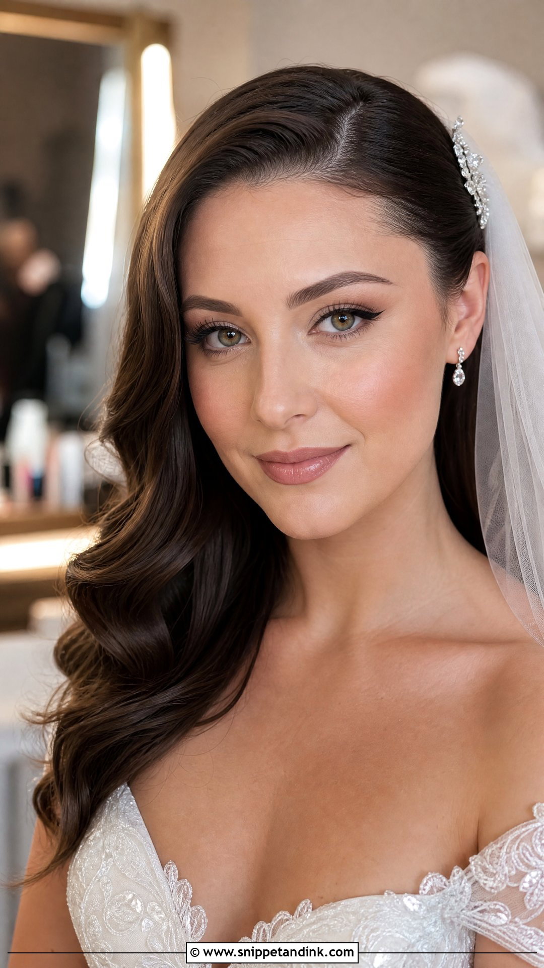 Winged Liner Bridal Makeup For Hazel Eyes - Snippet and Ink - 20 Soft Glam Bridal Makeup for Hazel Eyes