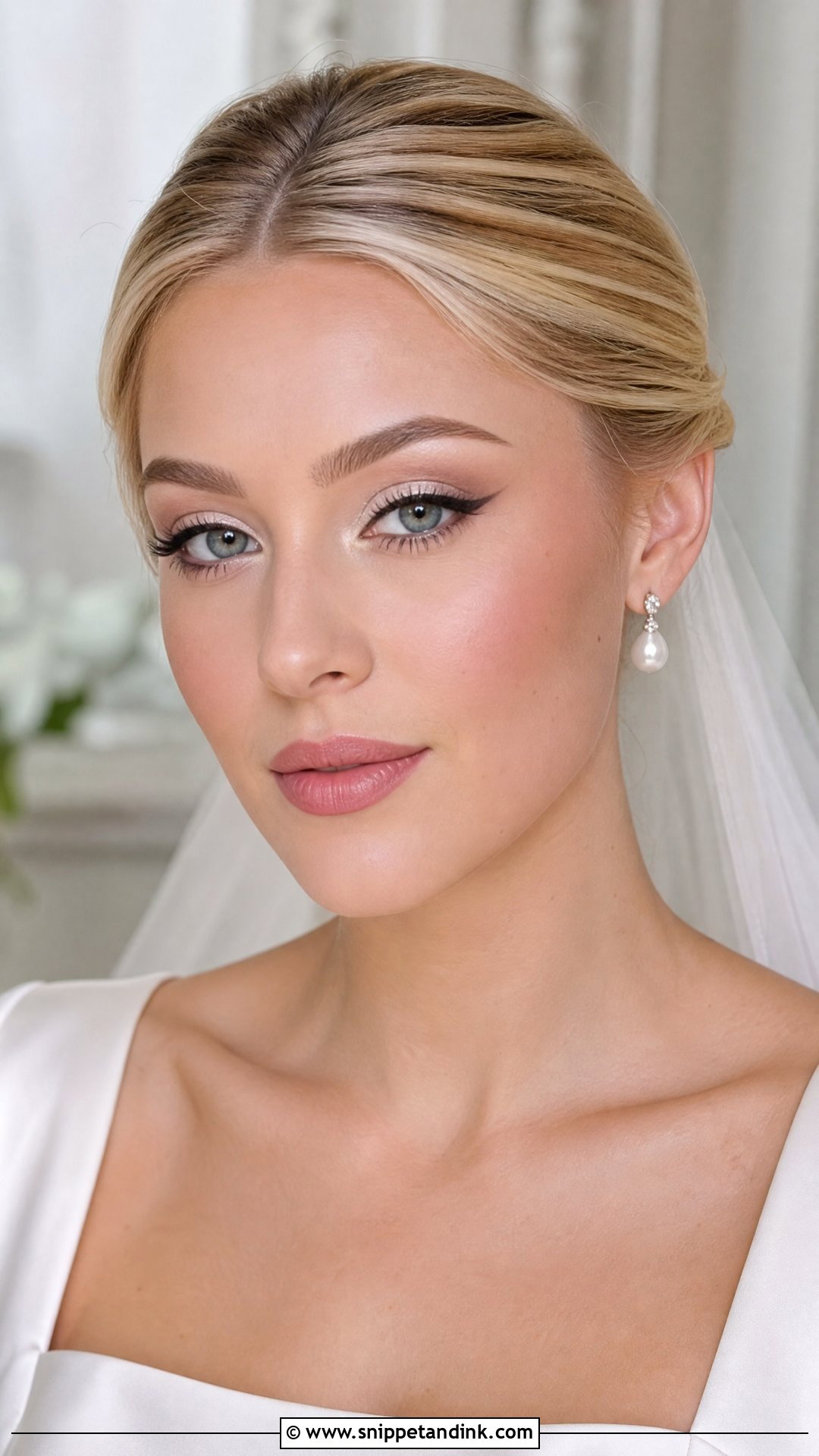 Winged Liner Bridal Makeup For Pale Skin - Snippet and Ink - 25 Bridal Makeup Pale Skin Ideas