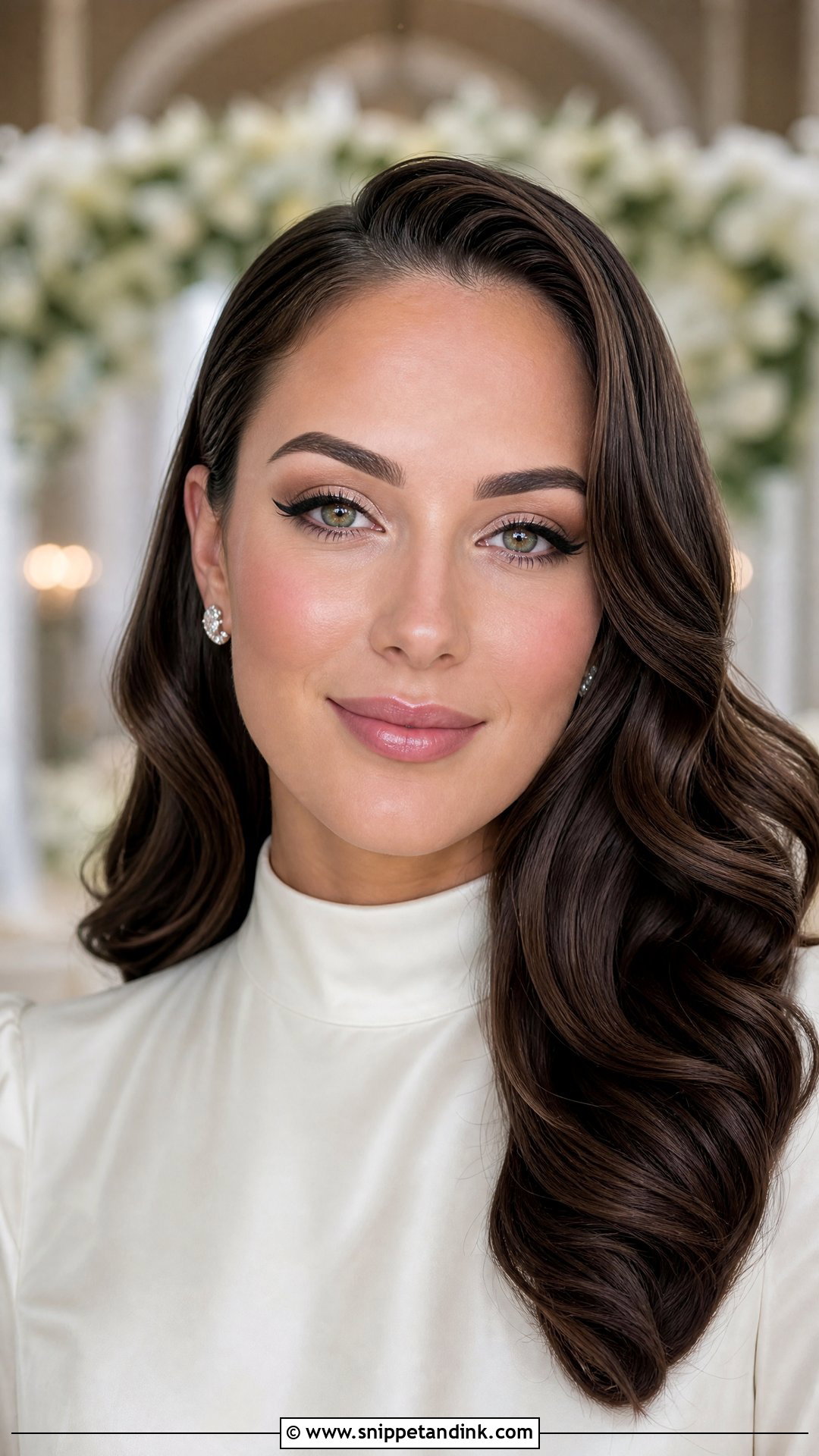 Winged Liner Bridal Makeup for Green Eyes - Snippet and Ink - 20 Bride Make Up for Green Eyes