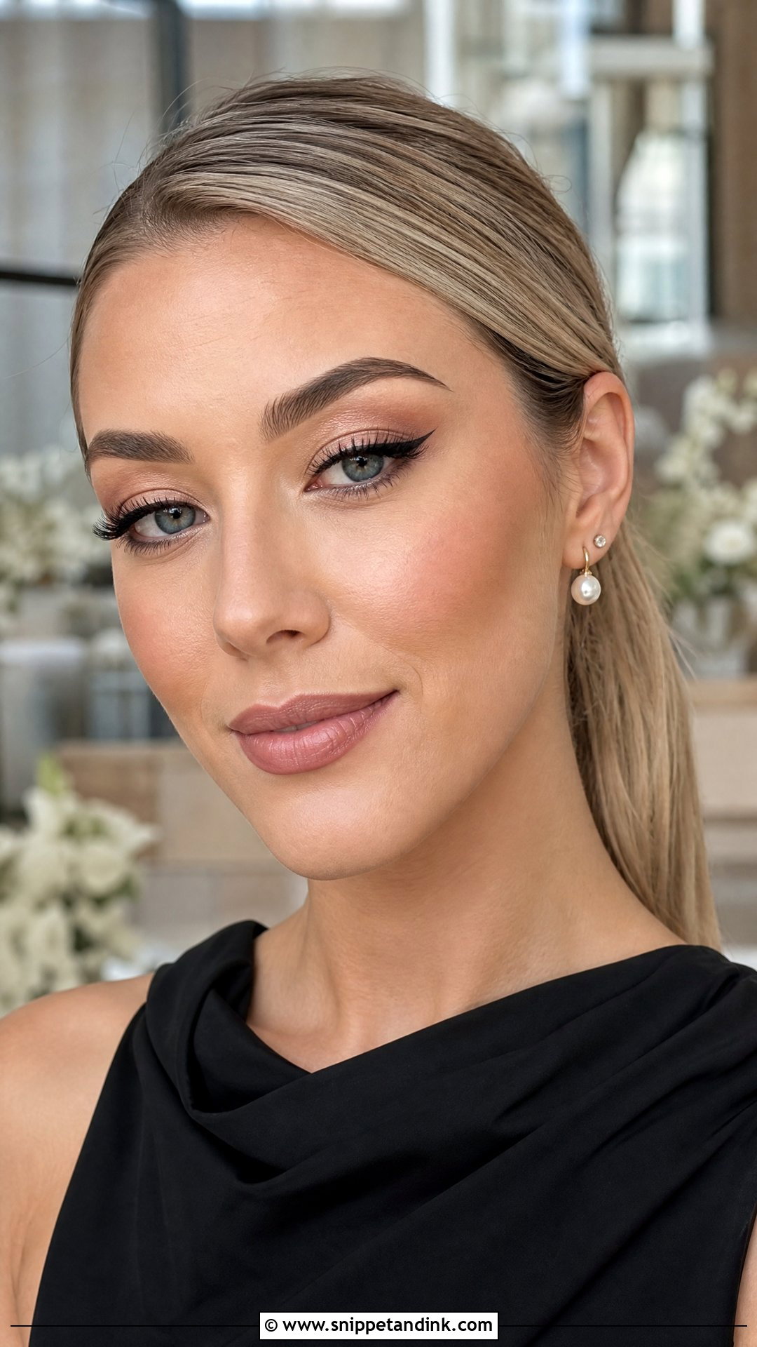 Winged Liner Bridesmaid Makeup - Snippet and Ink - 25 Wedding Makeup for Bridesmaids