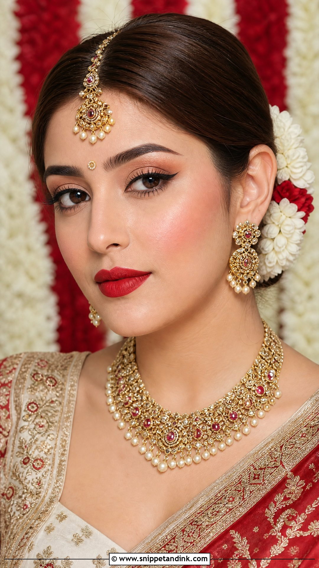 Winged Liner Desi Bridal Makeup - Snippet and Ink - 25 Desi Bridal Makeup Ideas