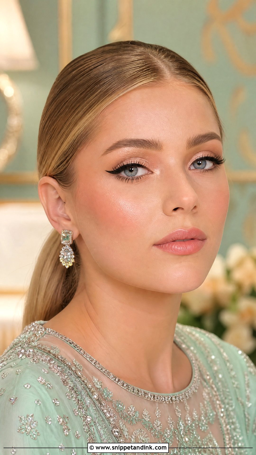 Winged Liner Walima Bride Makeup - Snippet and Ink - 20 Walima Bride Makeup Ideas