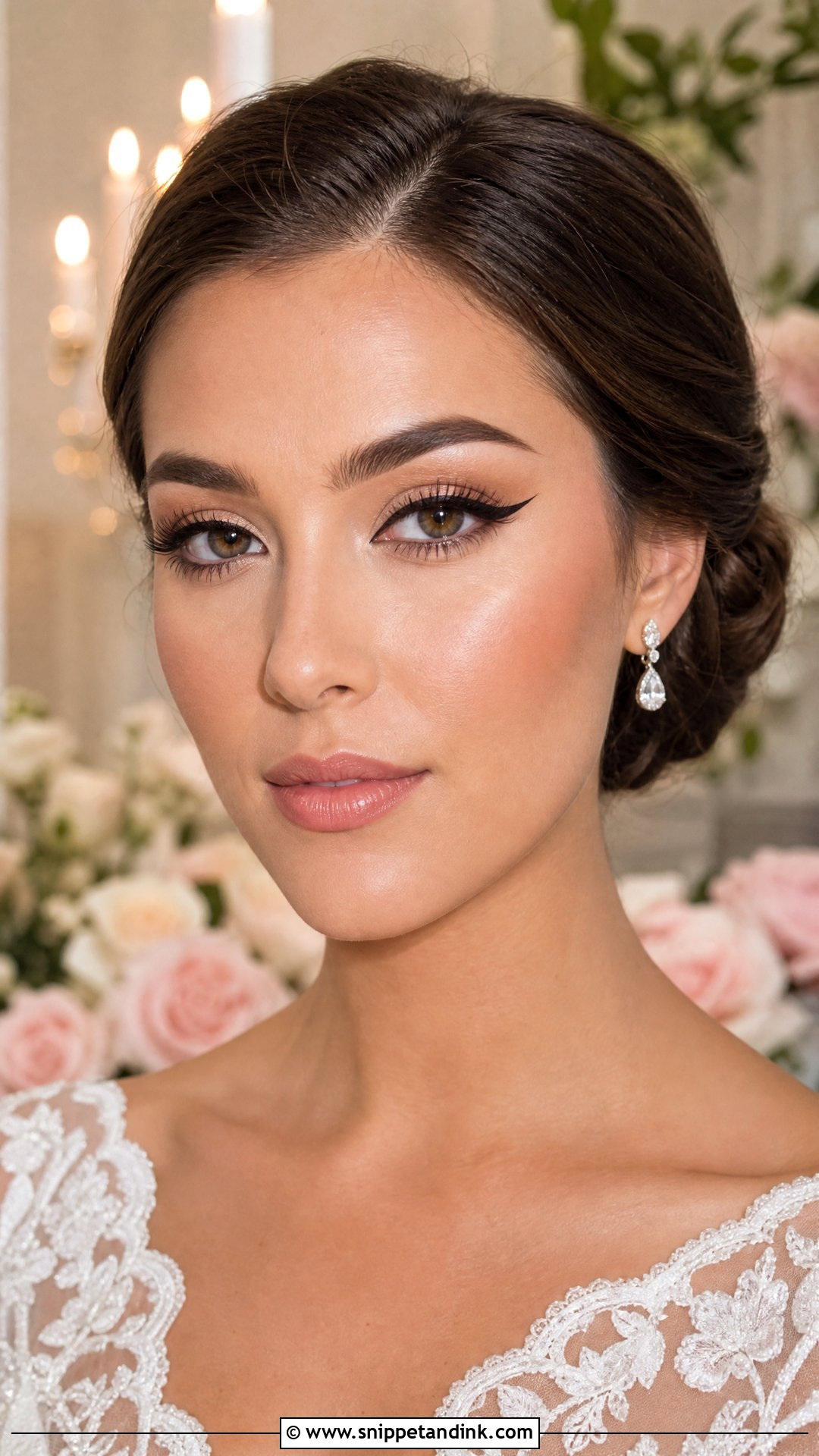 Winged Liner Wedding Makeup - Snippet and Ink - 20 Classic Wedding Makeup Ideas