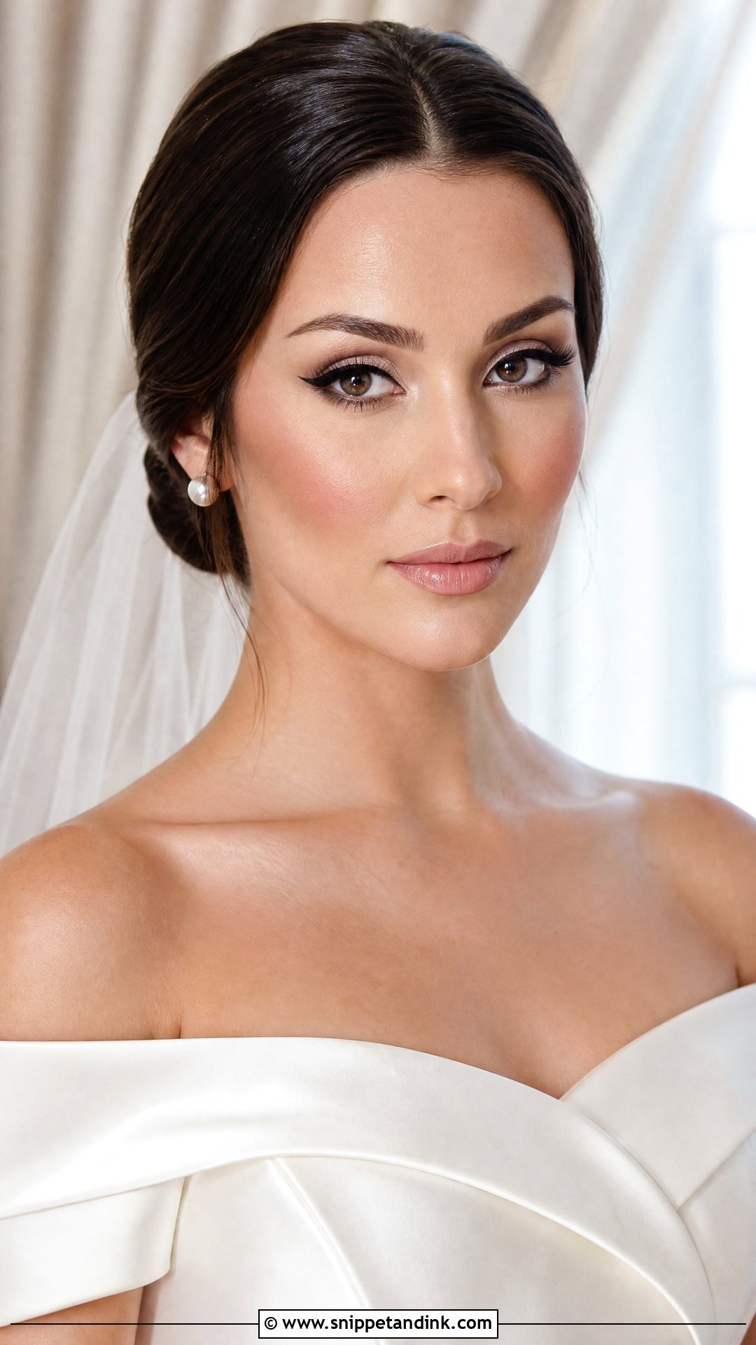Winged Liner Wedding Makeup - Snippet and Ink - 20 Wedding Makeup Aesthetic Ideas