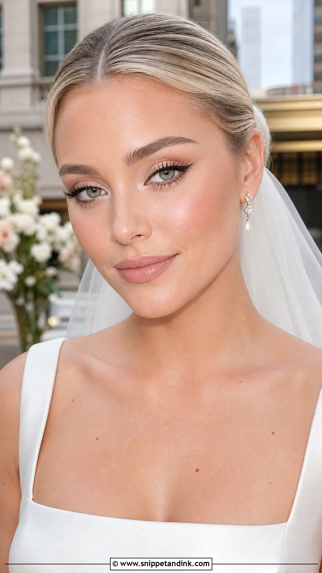 Winged Liner Wedding Makeup - Snippet and Ink - 20 Wedding Makeup 2025 Trends