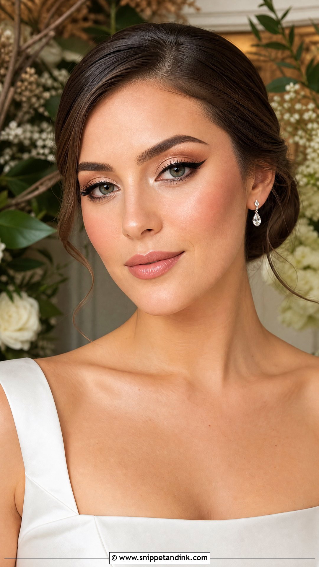 Winged Liner Wedding Makeup - Snippet and Ink - 25 Glamorous Wedding Makeup Ideas