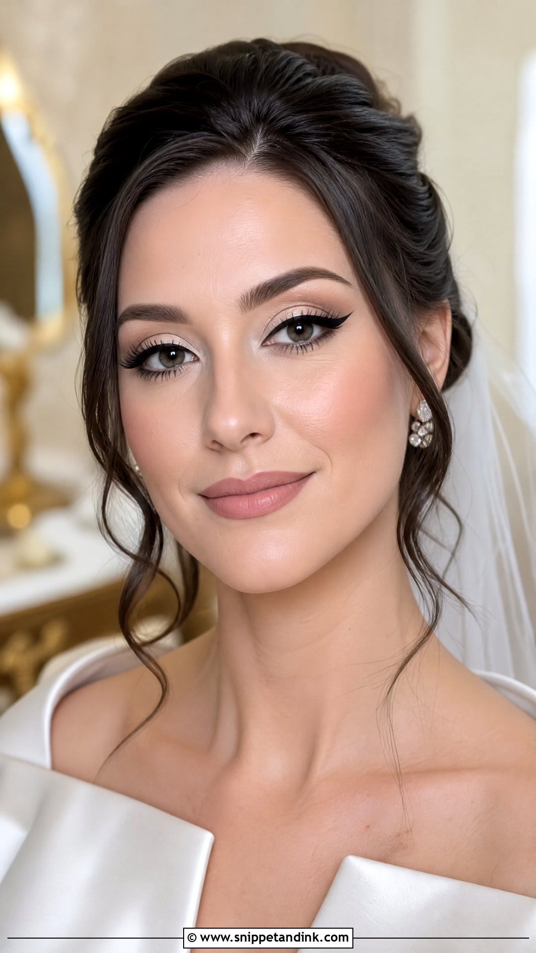 Winged Liner Wedding Makeup - Snippet and Ink - 25 Wedding Makeup Inspiration Ideas