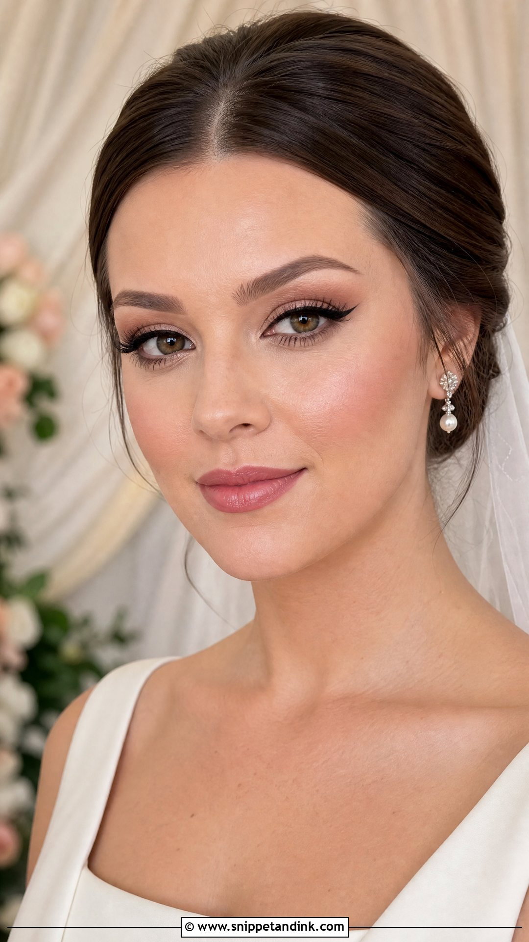 Winged Liner Wedding Makeup - Snippet and Ink - 30 Wedding Day Makeup Ideas