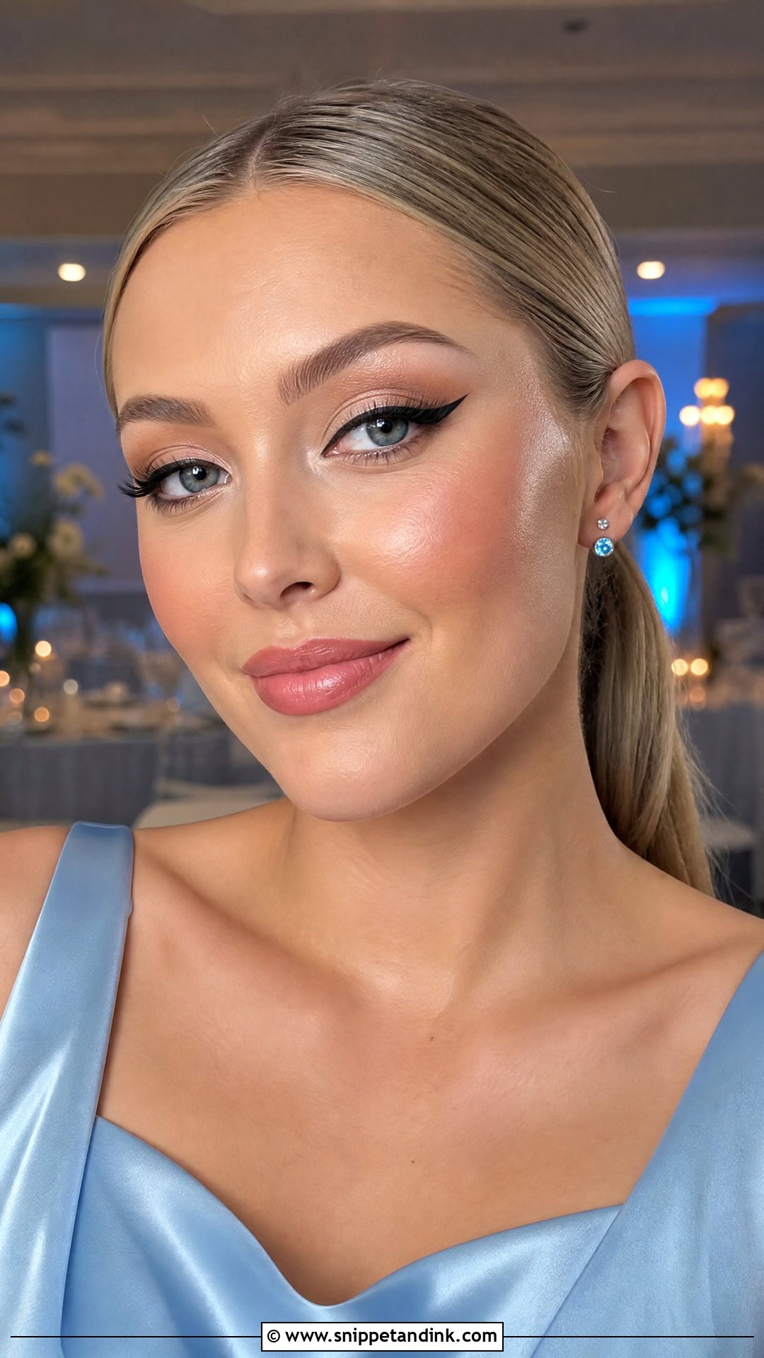Winged Liner Wedding Makeup - Snippet and Ink - 20 Makeup for a Wedding Ideas