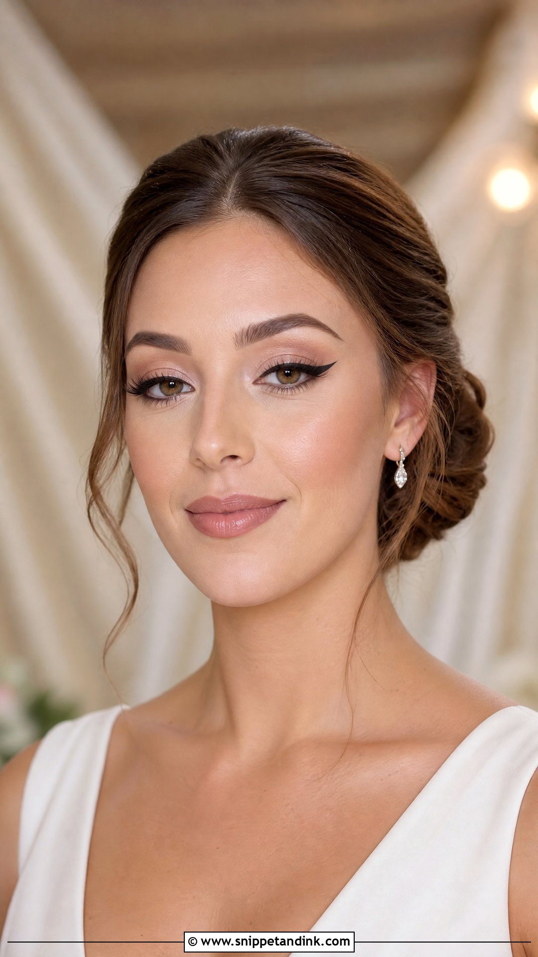 Winged Liner Wedding Makeup - Snippet and Ink - 20 Makeup Inspo for Wedding Ideas