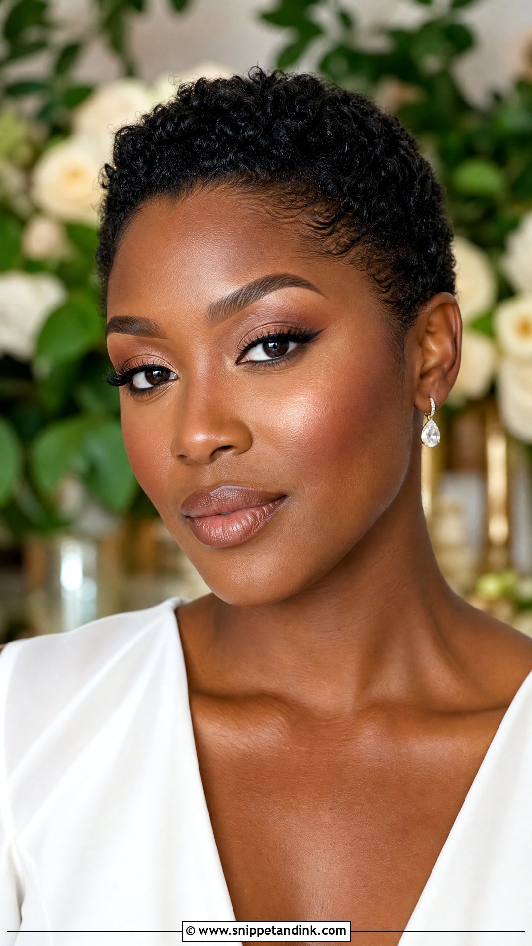 Winged Liner Wedding Makeup For Black Women - Snippet and Ink - 20 Wedding Makeup for Black Women