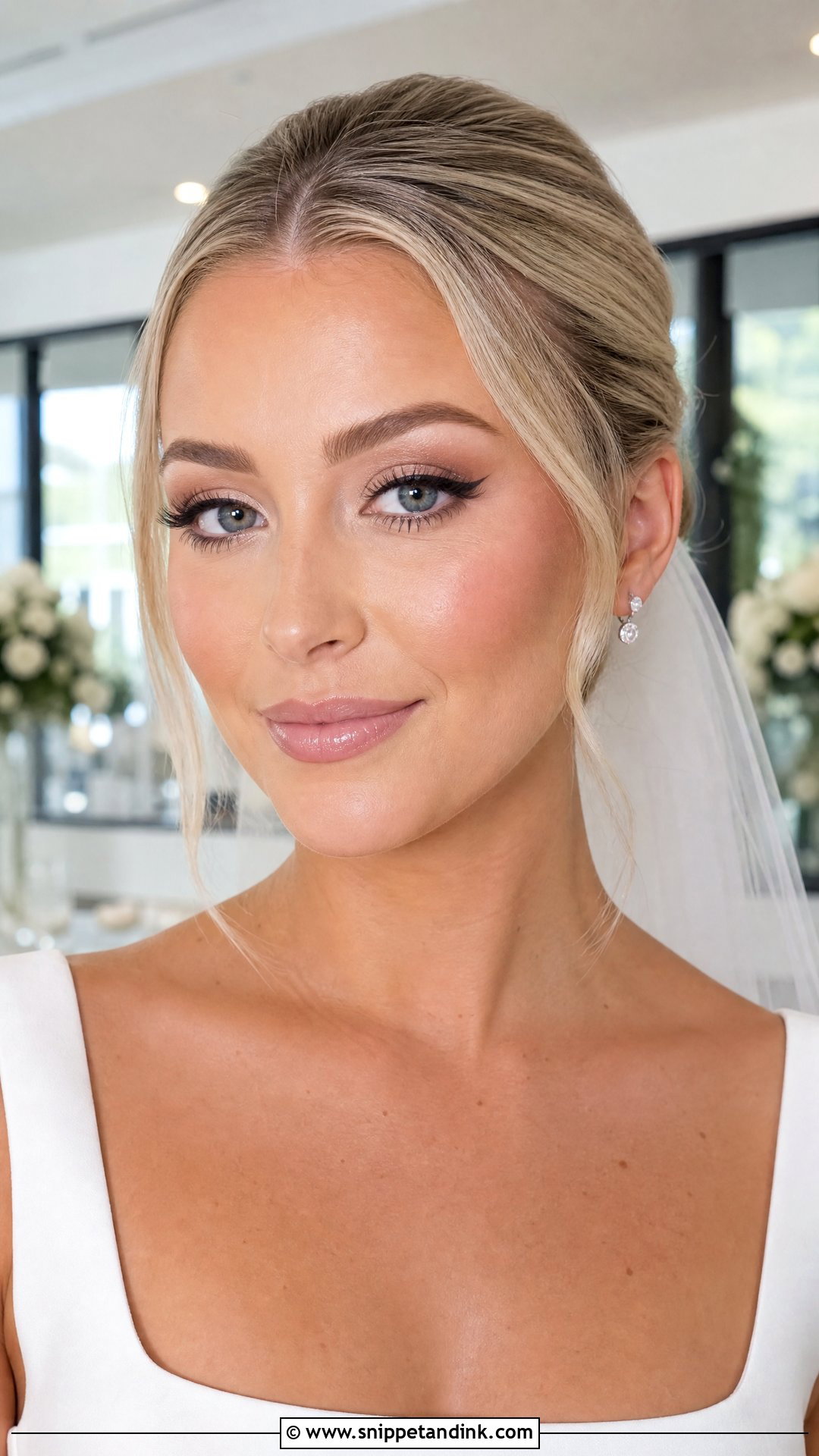 Winged Liner Wedding Makeup For Blonde Hair And Blue Eyes - Snippet and Ink - 20 Wedding Makeup for Blonde Hair and Blue Eyes