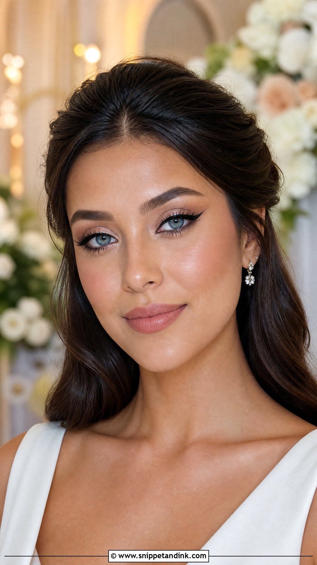 Winged Liner Wedding Makeup For Blue Eyes - Snippet and Ink - 20 Wedding Makeup Ideas for Blue Eyes
