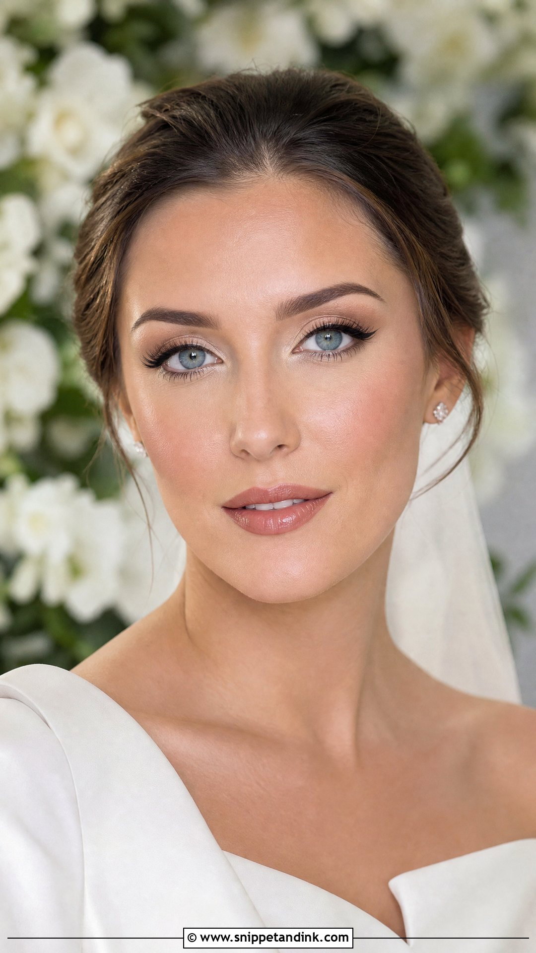 Winged Liner Wedding Makeup For Blue Eyes And Brown Hair - Snippet and Ink - 20 Wedding Makeup for Blue Eyes and Brown Hair