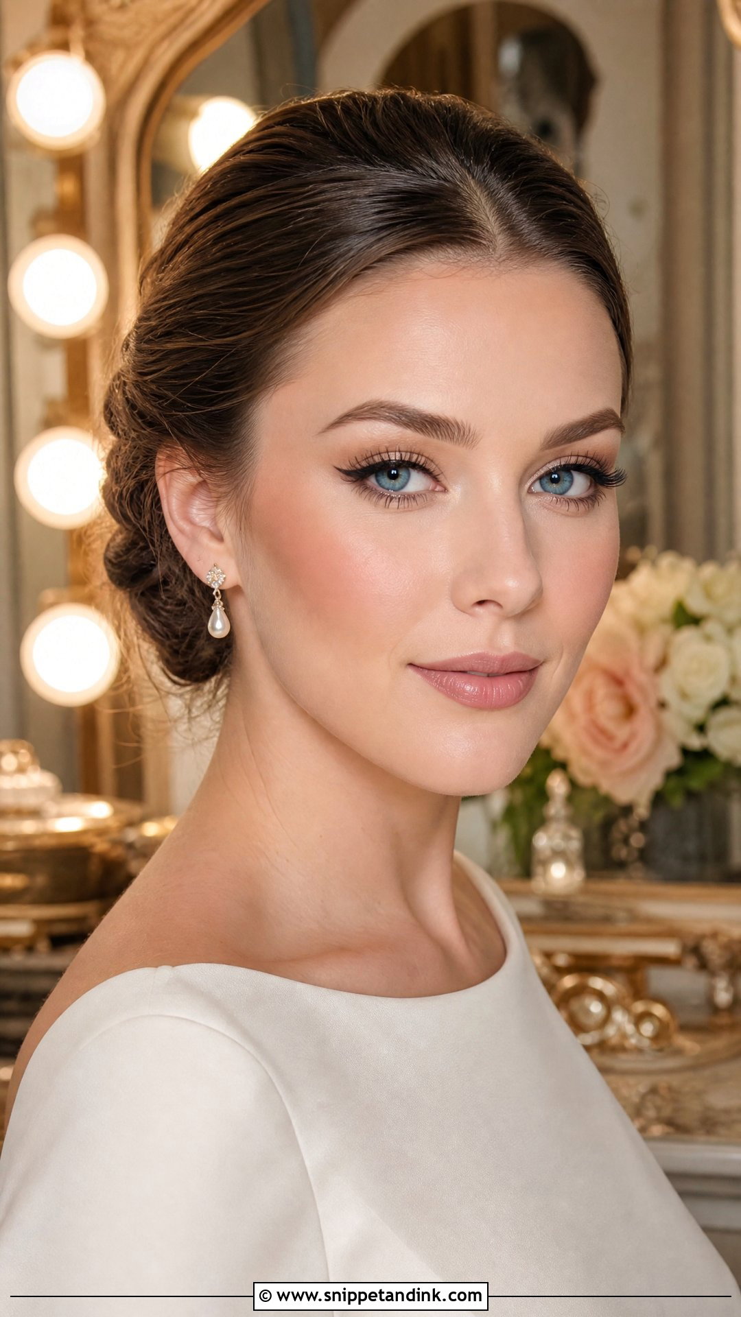 Winged Liner Wedding Makeup For Blue Eyes - Snippet and Ink - 20 Soft Glam Wedding Makeup for Blue Eyes