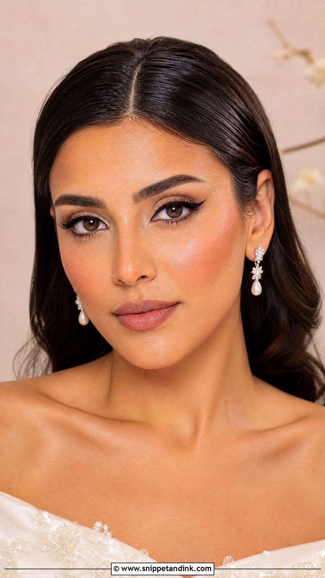 Winged Liner Wedding Makeup For Brown Eyes - Snippet and Ink - 20 Wedding Makeup Ideas for Brown Eyes