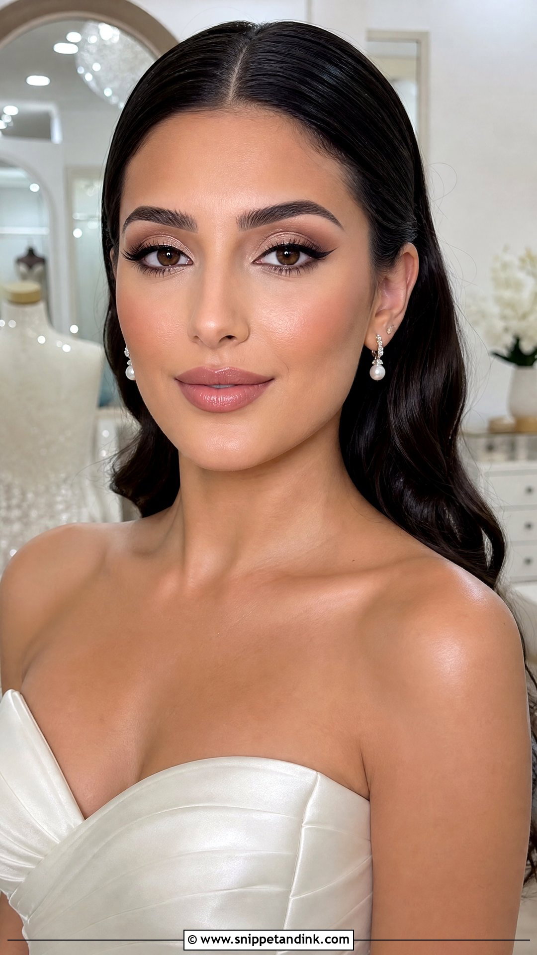 Winged Liner Wedding Makeup For Brown Eyes - Snippet and Ink - 25 Elegant Wedding Makeup for Brown Eyes
