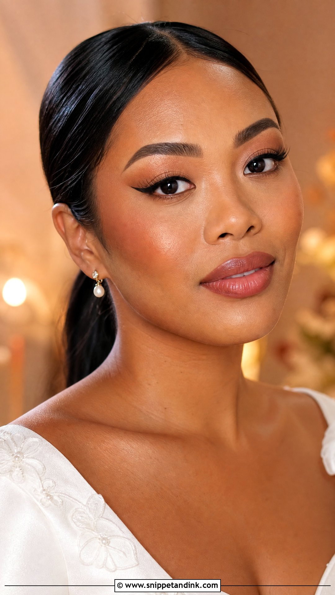 Winged Liner Wedding Makeup For Brown Skin - Snippet and Ink - 20 Wedding Makeup for Brown Skin Ideas
