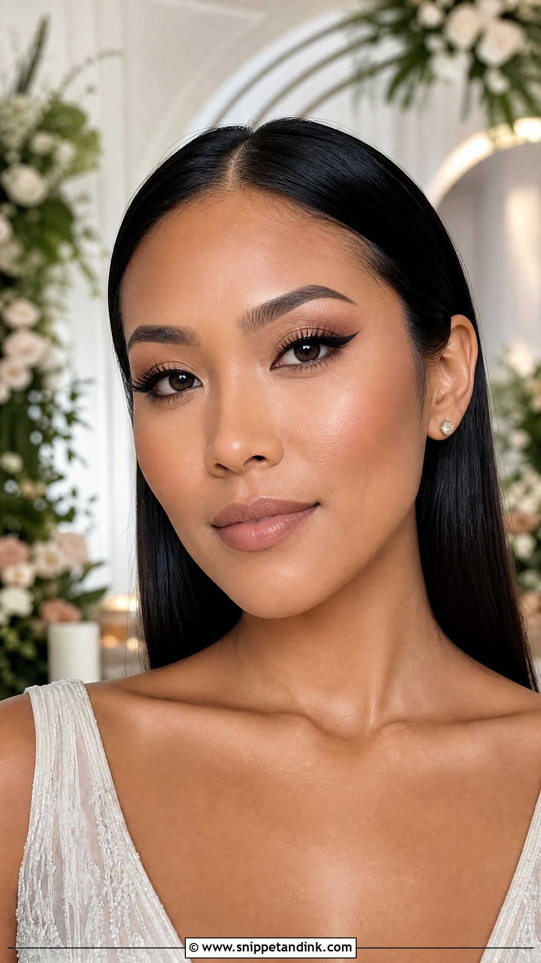 Winged Liner Wedding Makeup For Brown Skin - Snippet and Ink - 20 Wedding Makeup Brown Skin Ideas