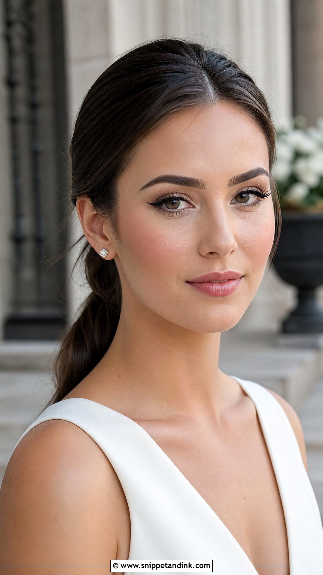 Winged Liner Wedding Makeup For Brunettes - Snippet and Ink - 20 Wedding Makeup Dark Hair Ideas