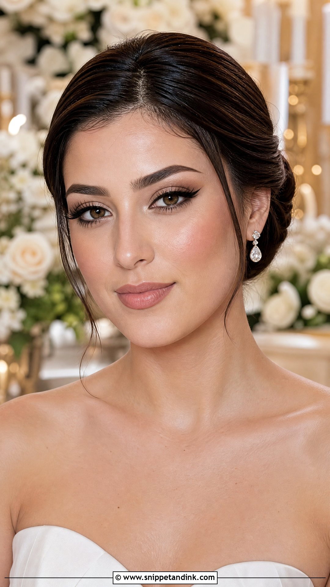 Winged Liner Wedding Makeup Look - Snippet and Ink - 25 Wedding Makeup Look Ideas