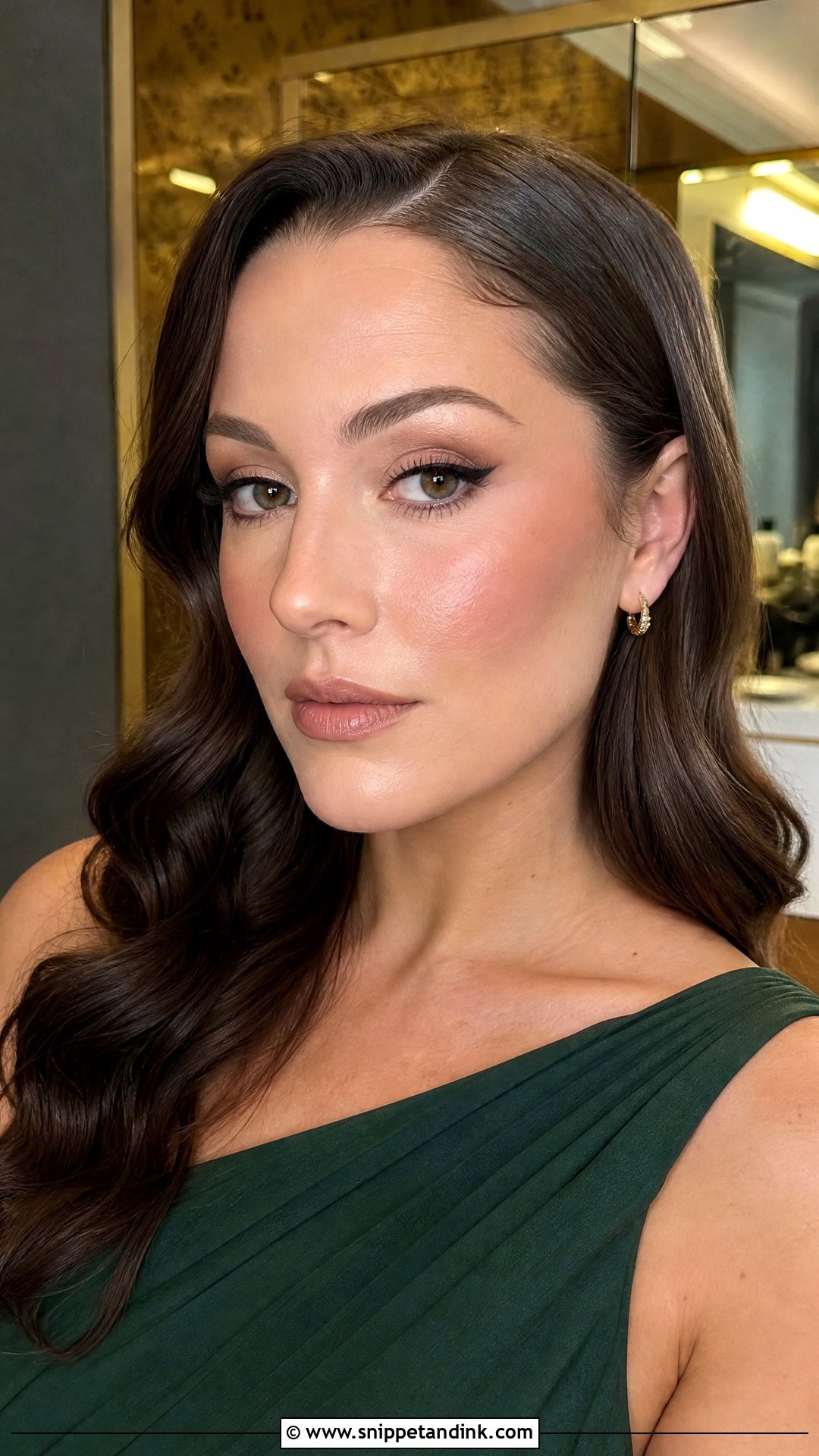Winged Liner Wedding Party Makeup - Snippet and Ink - 25 Makeup for Wedding Party Ideas