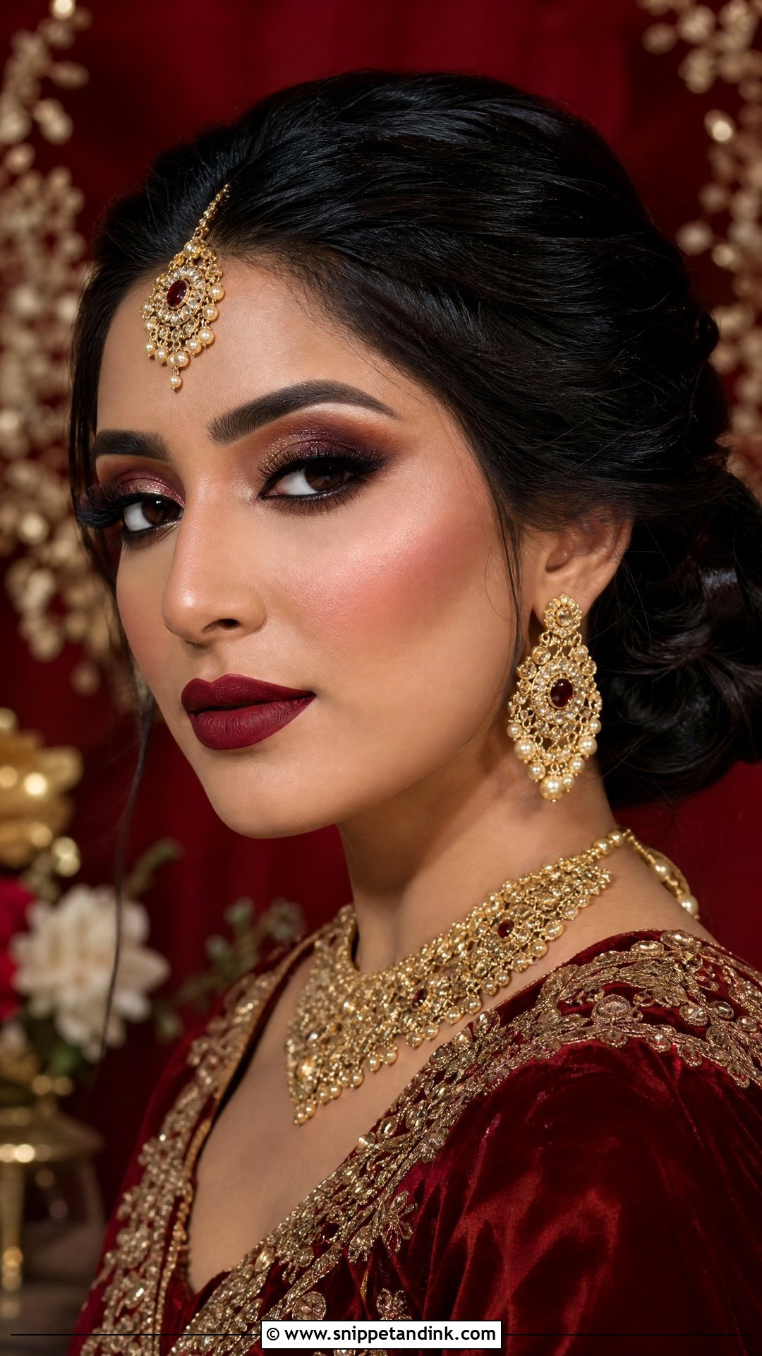 Winter Barat Bridal Makeup - Snippet and Ink - 25 Barat Bridal Makeup Ideas