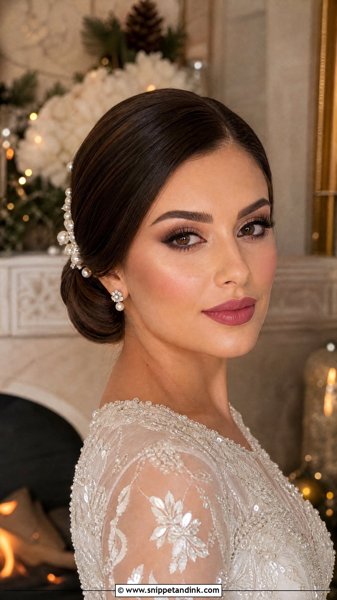 Winter Bridal Makeup - Snippet and Ink - 35 Bride Makeup Ideas