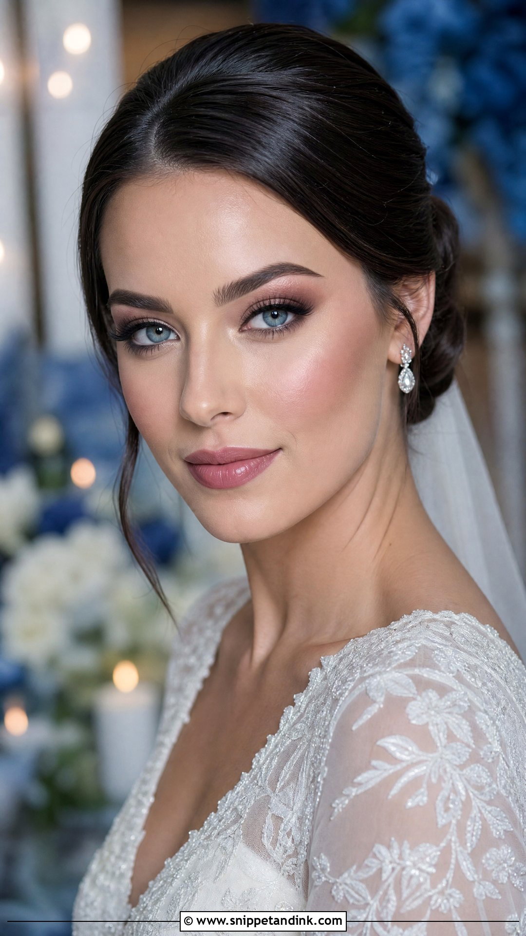 Winter Bridal Makeup For Blue Eyes Brunette - Snippet and Ink - 25 Bridal Makeup for Blue Eyes Brunette