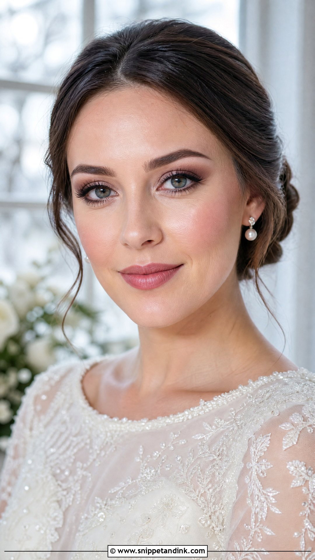 Winter Bridal Makeup Look - Snippet and Ink - 35 Bridal Makeup Looks