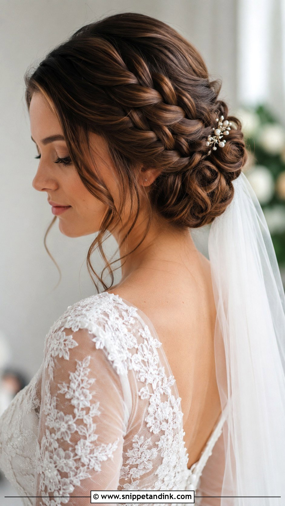 Winter Bride Braided Updo - Snippet and Ink - 15 Winter Bride Hairstyles