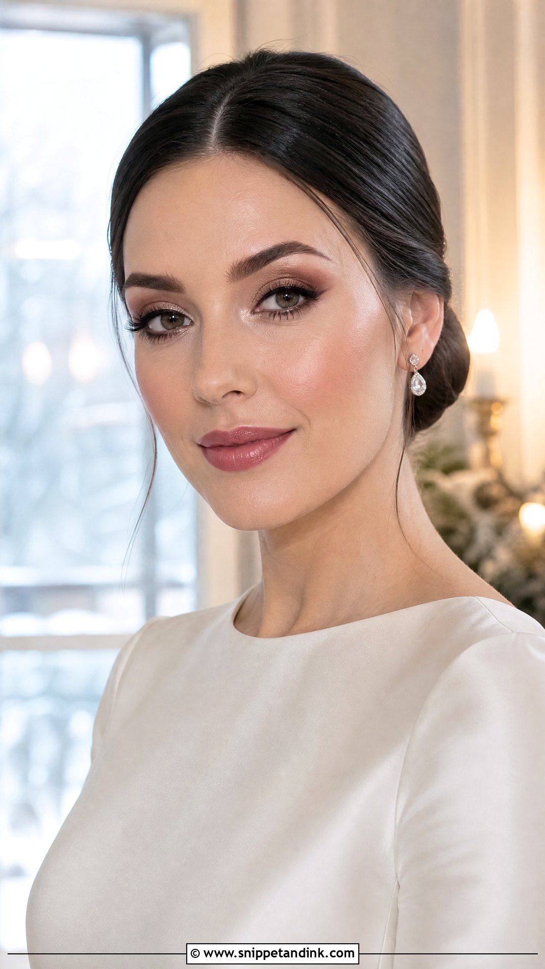 Winter Glowy Bridal Makeup - Snippet and Ink - 30 Glowy Bridal Makeup Ideas