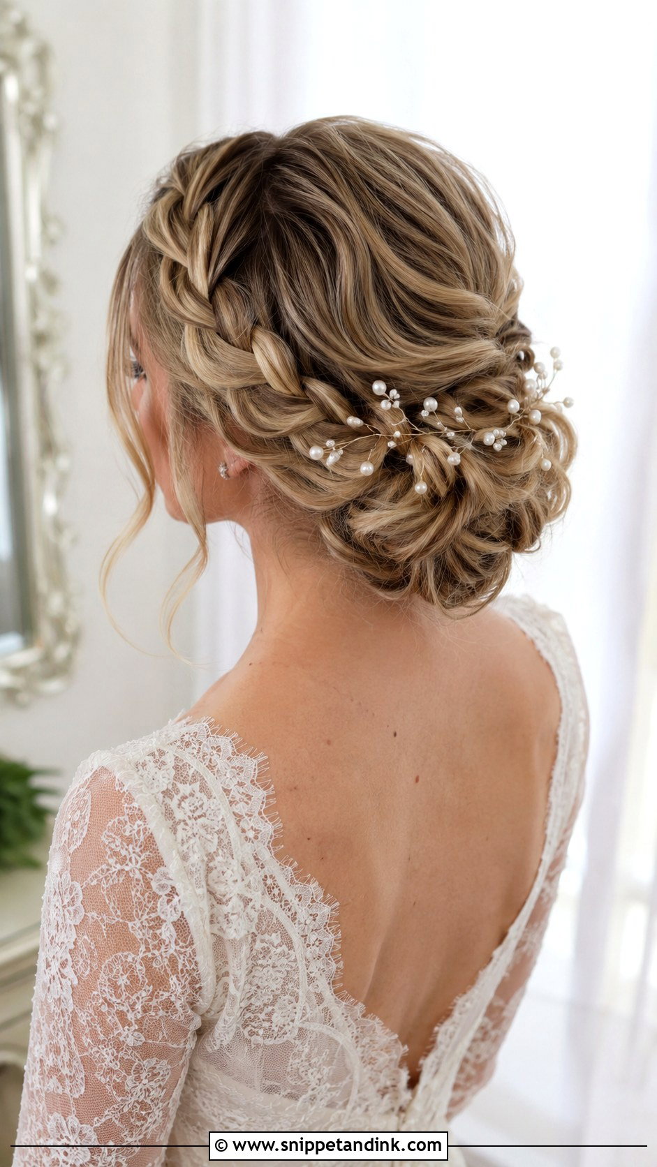 Winter Wedding Braided Bun For Long Hair - Snippet and Ink - 15 Winter Wedding Hairstyles for Long Hair
