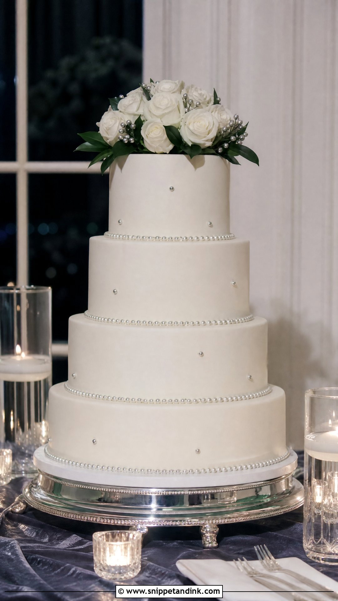 Winter Wedding Cake Table - Snippet and Ink - 25 Wedding Cake Table Ideas