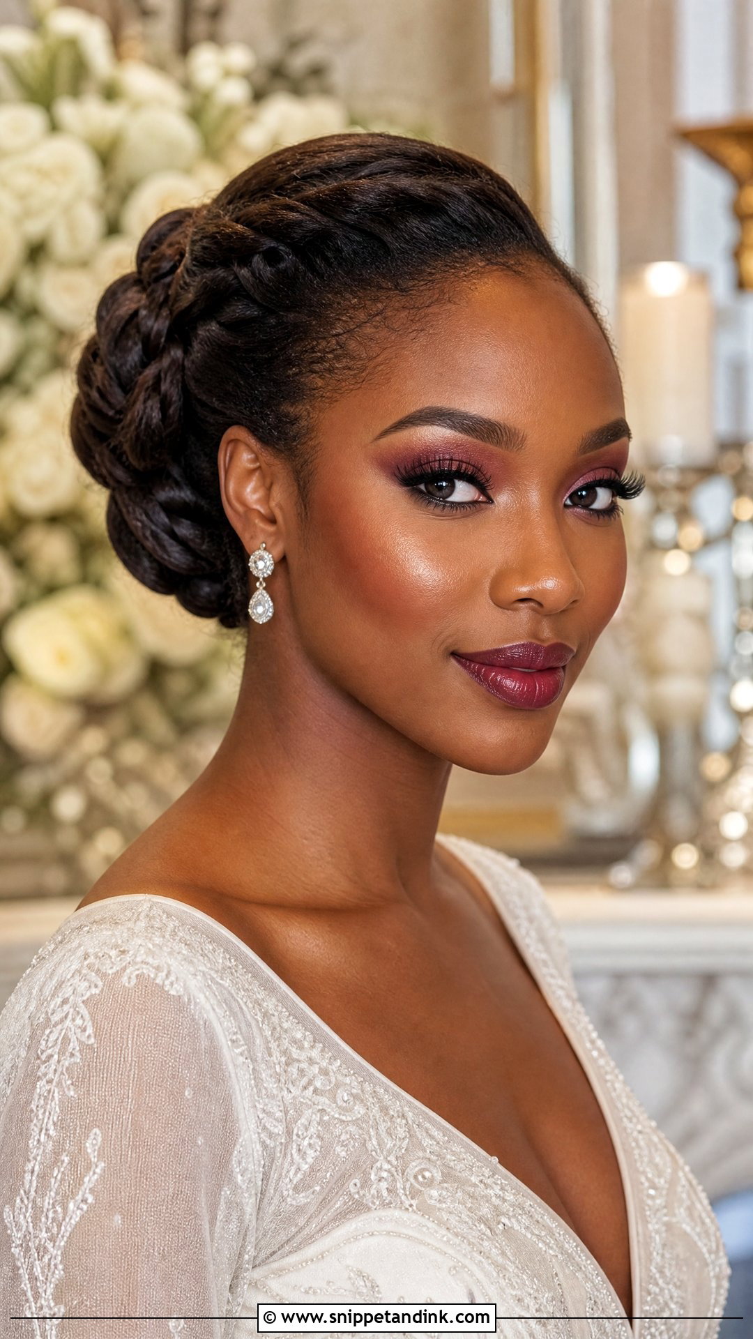 Winter Wedding Makeup For Black Women - Snippet and Ink - 20 Wedding Makeup for Black Women