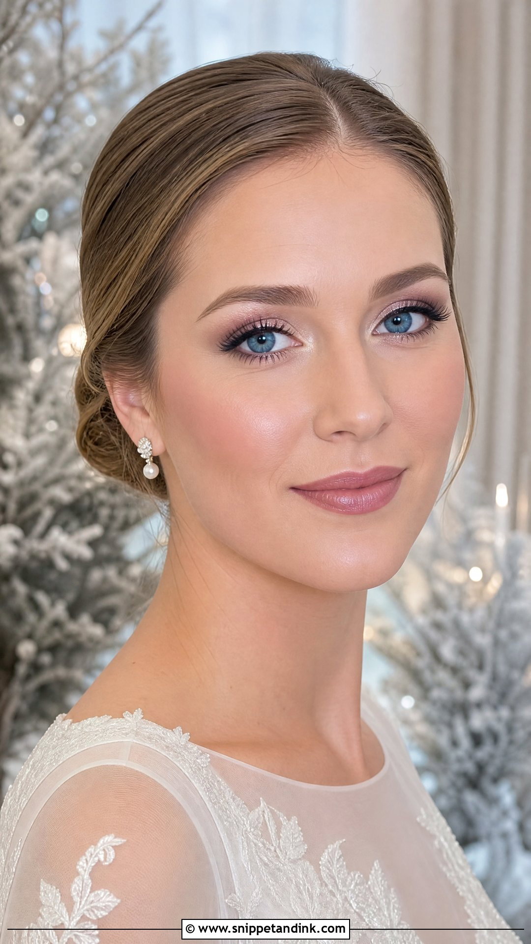 Winter Wedding Makeup For Blue Eyes - Snippet and Ink - 30 Soft Wedding Makeup for Blue Eyes