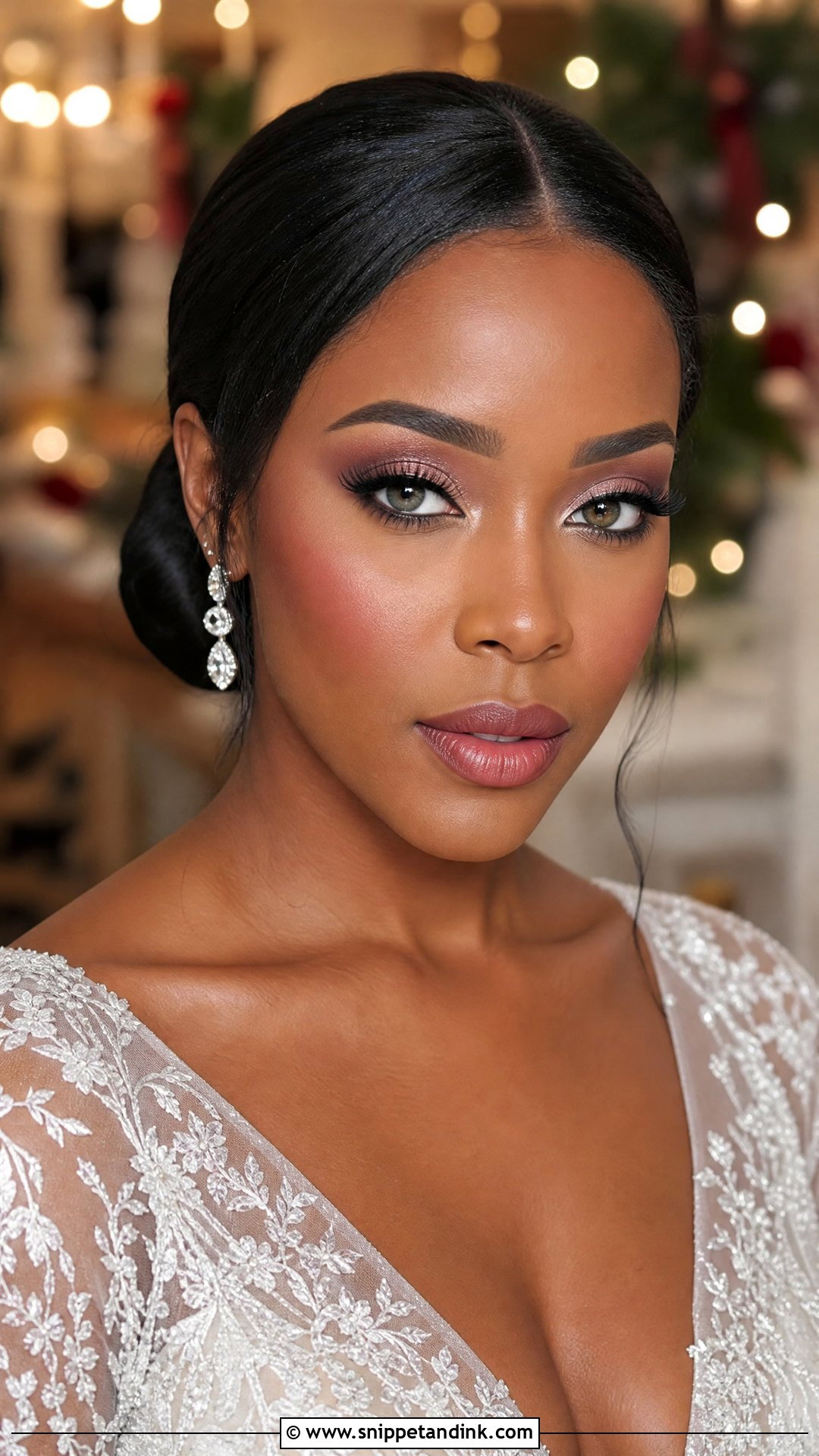 Winter Wedding Makeup For Green Eyes - Snippet and Ink - 20 Glowy Wedding Makeup for Green Eyes