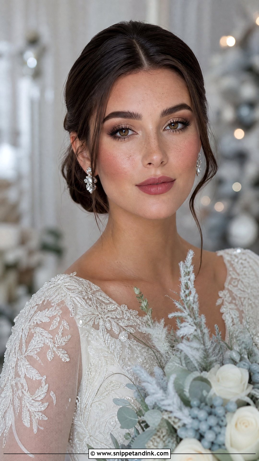 Winter Wedding Makeup With Freckles - Snippet and Ink - 20 Wedding Makeup Freckles
