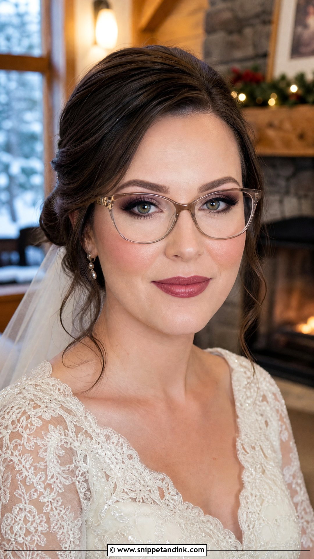 Winter Wedding Makeup With Glasses - Snippet and Ink - 20 Wedding Makeup with Glasses