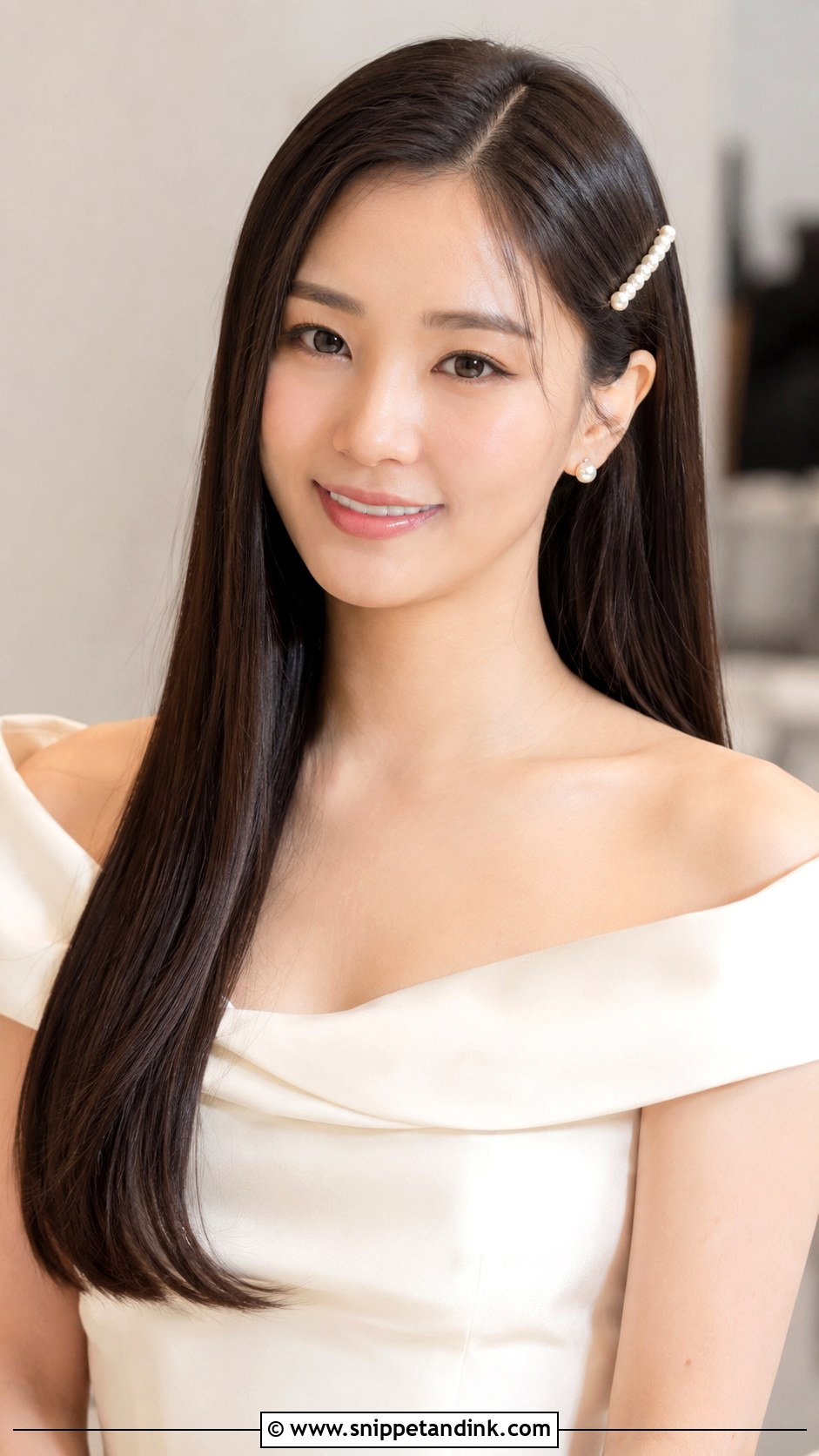 Winter Wedding Straight Hair For Long Hair - Snippet and Ink - 15 Winter Wedding Hairstyles for Long Hair