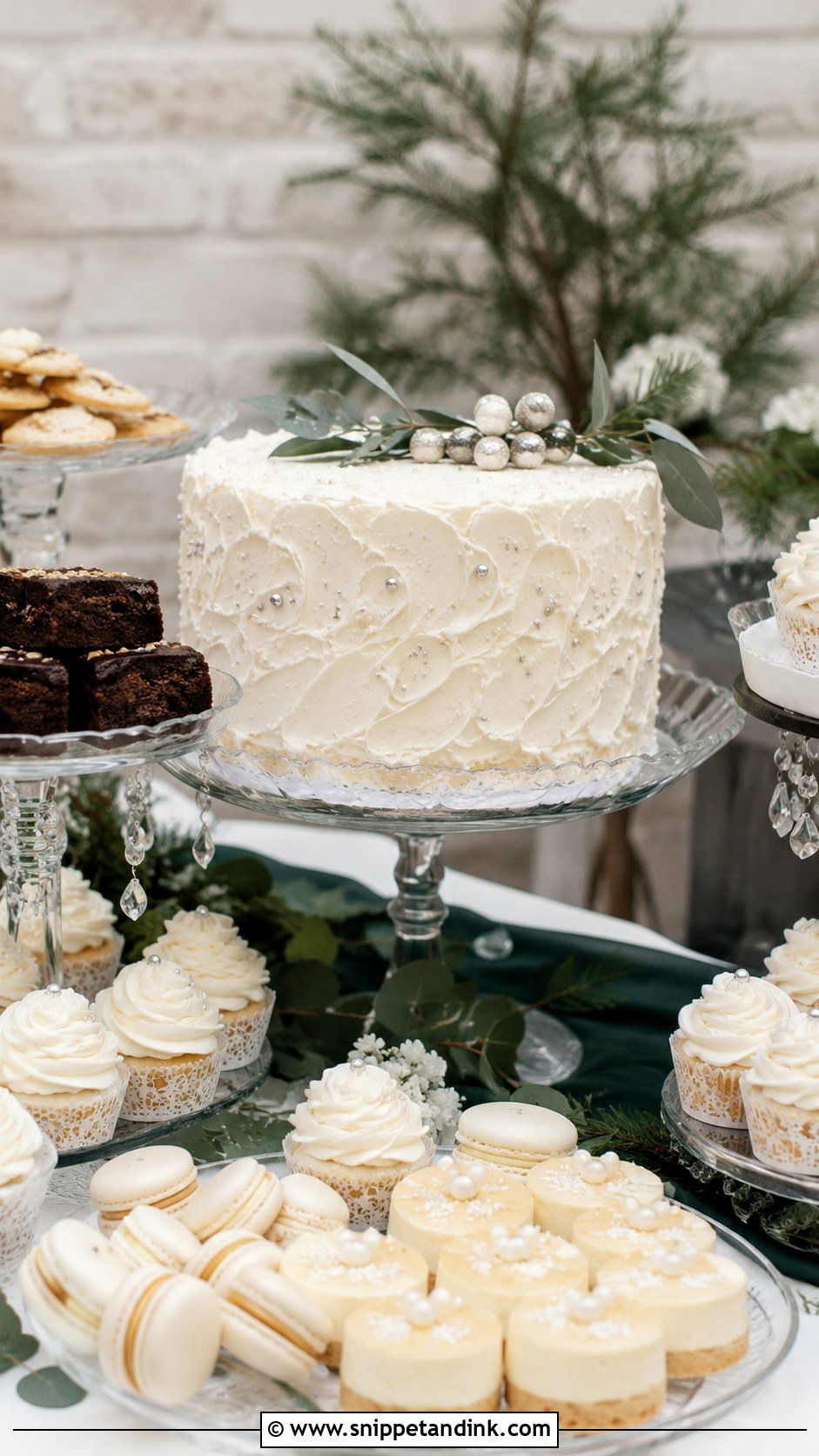 Winter Wedding Sweet Table - Snippet and Ink - 30 Wedding Sweet Table Ideas
