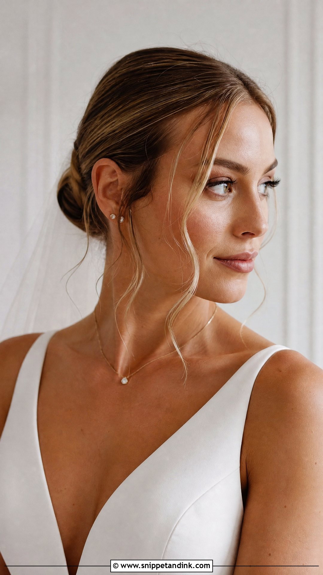 Wispy Baby Hairs Styled Down - Snippet and Ink - 20 Wedding Hair Front Ideas