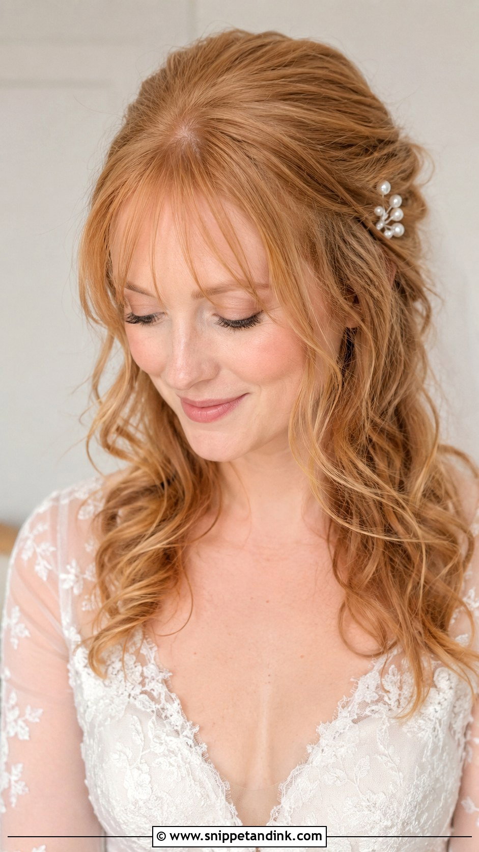 Wispy Bangs Wedding Hair - Snippet and Ink - 20 Bride Hair with Bangs