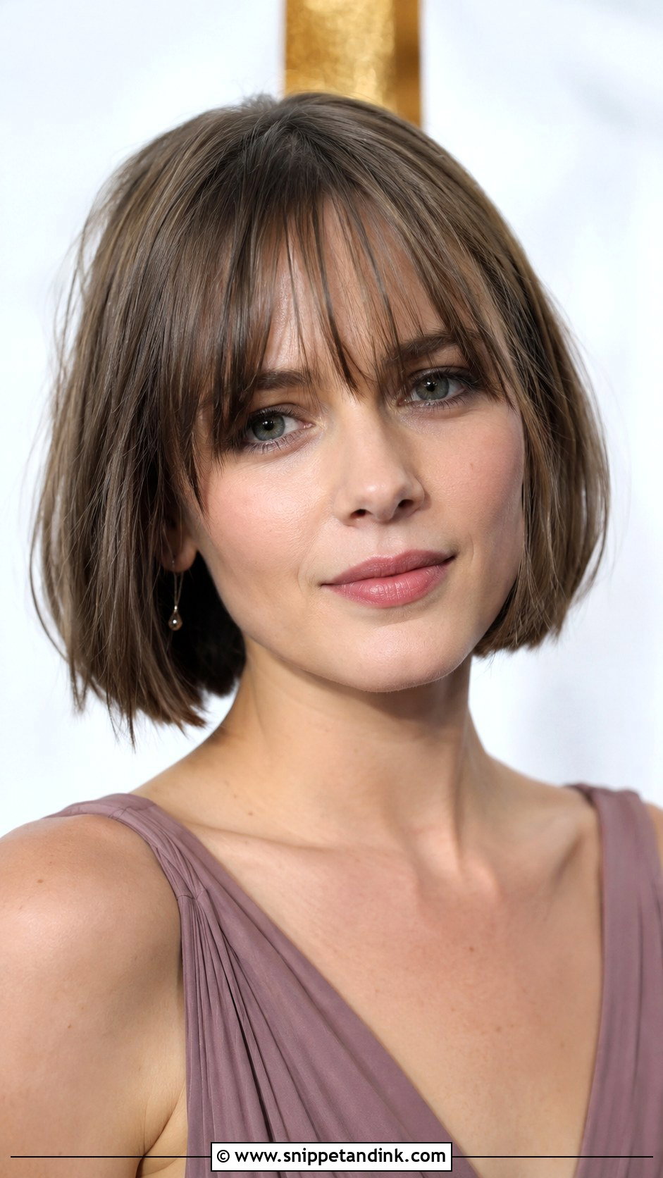 Wispy Bangs with Soft Bob - Snippet and Ink - 25 Mother of the Groom Hairstyles Over 50
