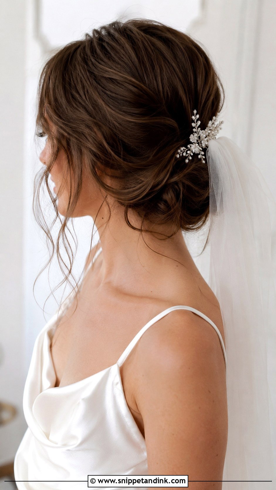 Wispy Low Updo - Snippet and Ink - 35 Bridal Hairstyle Ideas