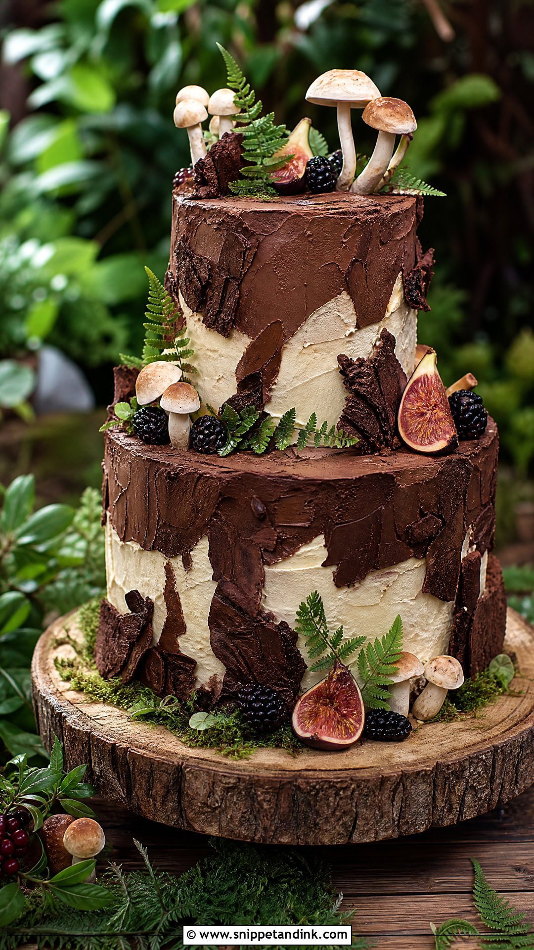 Woodland Wedding Cake - Snippet and Ink - 20 Rustic Wedding Cake Ideas