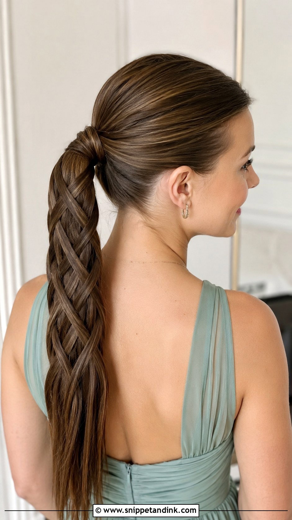 Woven Braided Ponytail - Snippet and Ink - 25 Hair Styles for Wedding Party